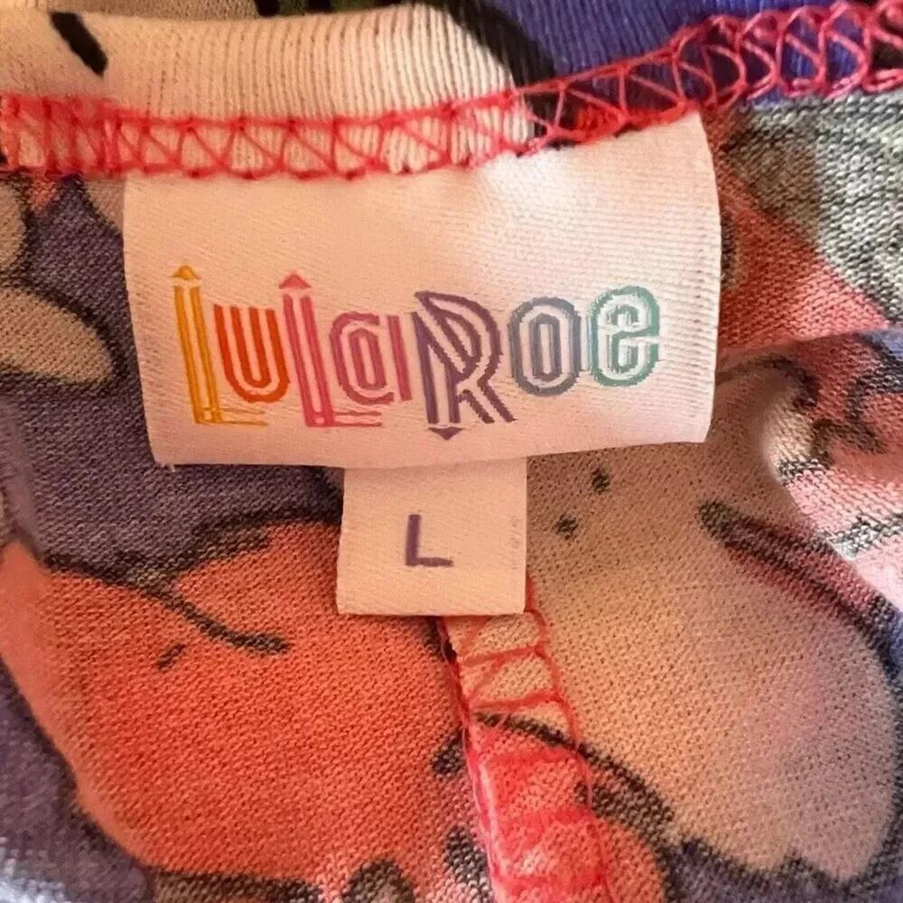 LulaRoe Dani Maxi Dress Large Floral Tank Sleeveless Long Red Purple XL Gorpcore - Picture 6 of 6